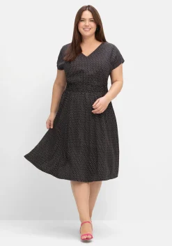 Midikleid mit Smokbund und weitem Rock<sheego Sale