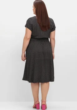 Midikleid mit Smokbund und weitem Rock<sheego Sale
