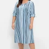 Midikleid mit Streifen, in leichter A-Linie<sheego New