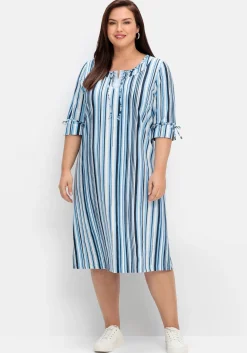 Midikleid mit Streifen, in leichter A-Linie<sheego New