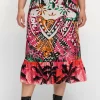 Midirock aus Viskose-Satin, mit Volant am Saum<sheego loves miss goodlife Outlet