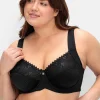 Minimizer-BH mit floraler Spitze und tonigen Streifen<sheego Discount
