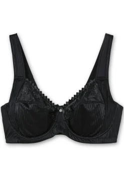 Minimizer-BH mit floraler Spitze und tonigen Streifen<sheego Discount