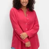 Musselin-Bluse mit Hemdkragen und Krempelärmeln<sheego Hot
