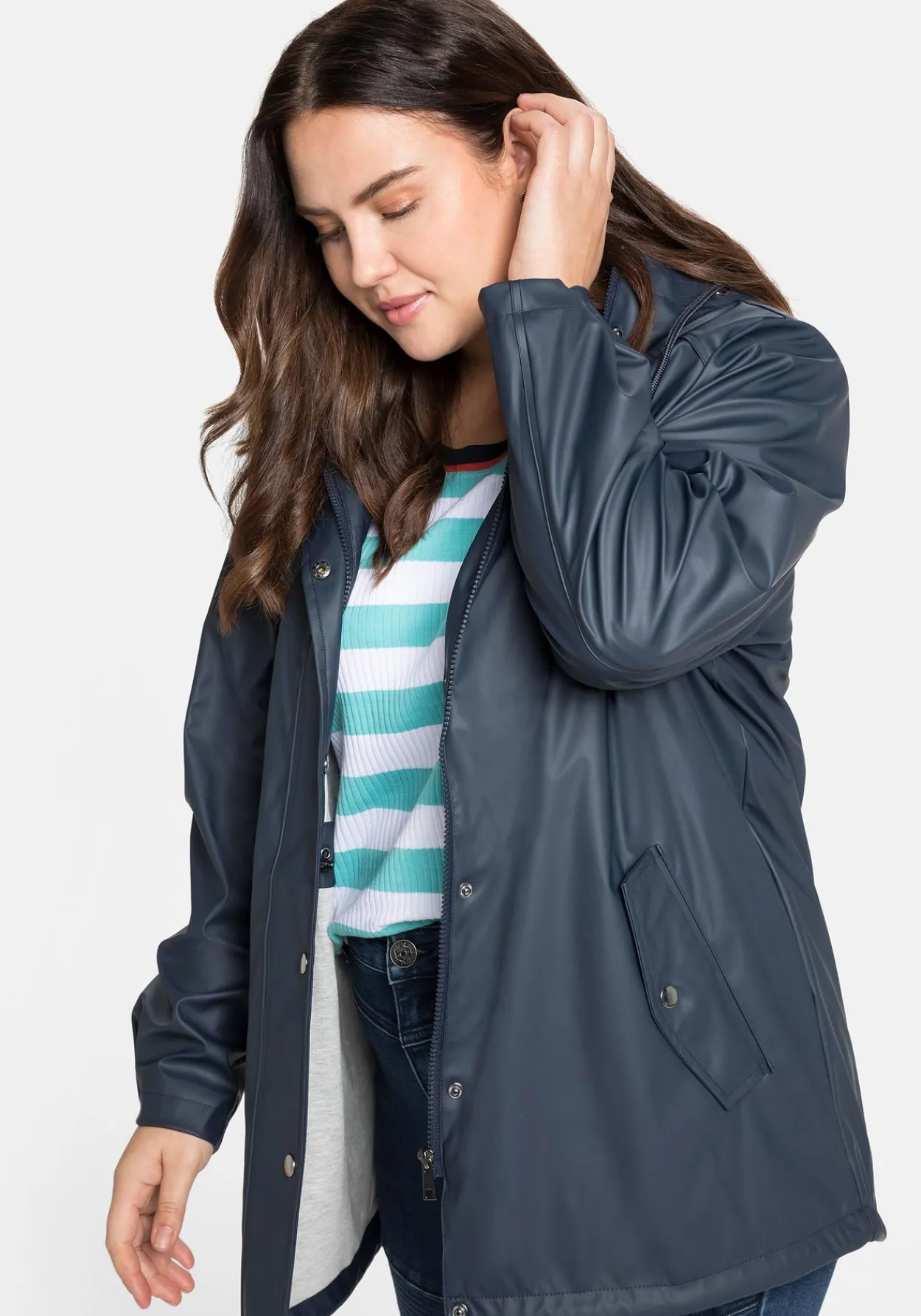 Outdoorjacke mit Jerseyfutter, wasserabweisend<sheego Sale