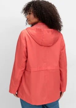 Outdoorjacke mit Kapuze und Stehkragen<sheego Outlet
