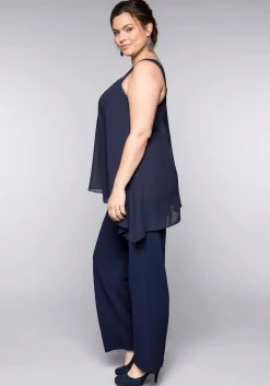 Overall im Lagenlook mit Fledermausärmel<sheego Outlet