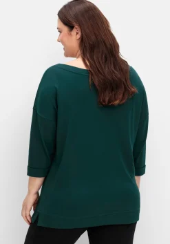 Oversized-Shirt mit Bindebändchen<sheego Hot