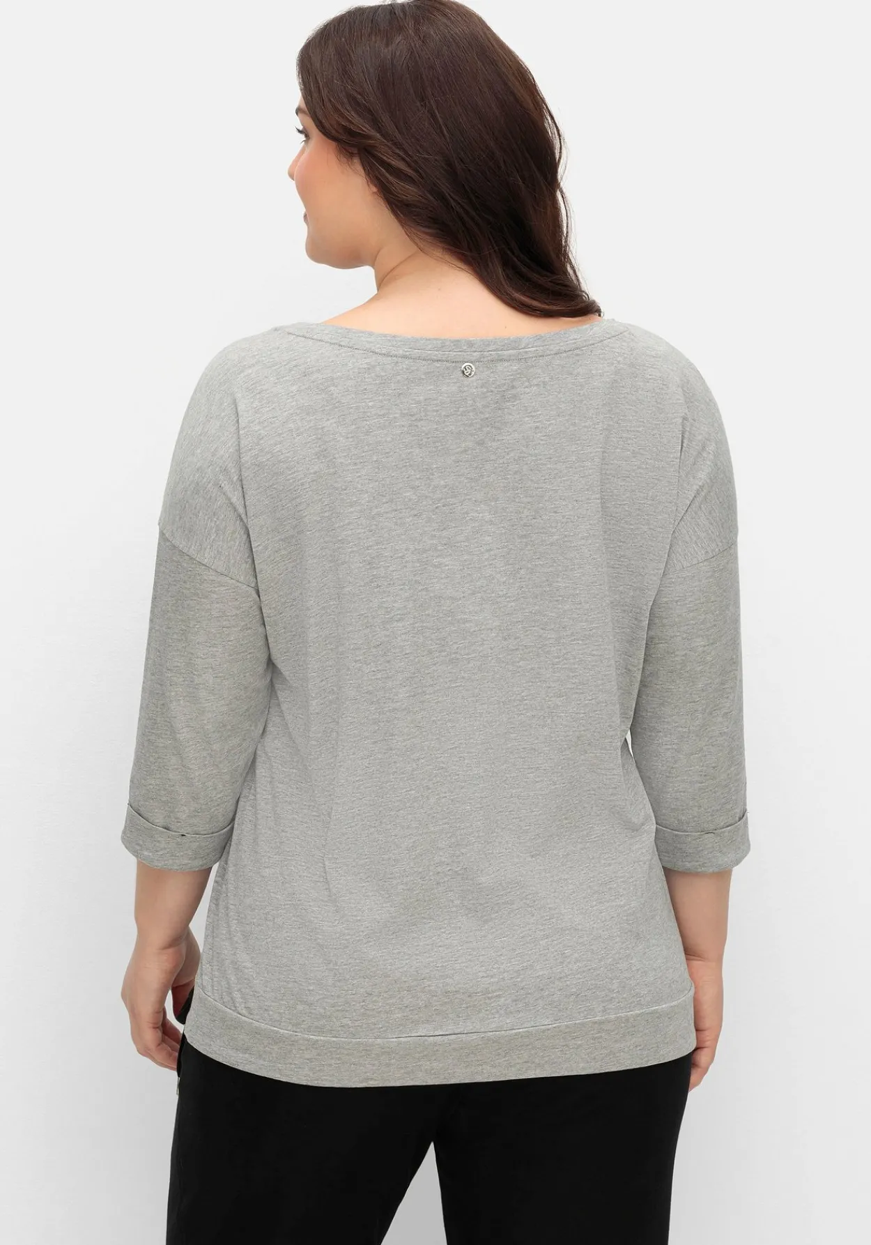 Oversized-Shirt mit Bindeband am Saum<sheego Best