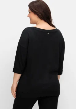 Oversized-Shirt mit Bindebändchen<sheego Outlet