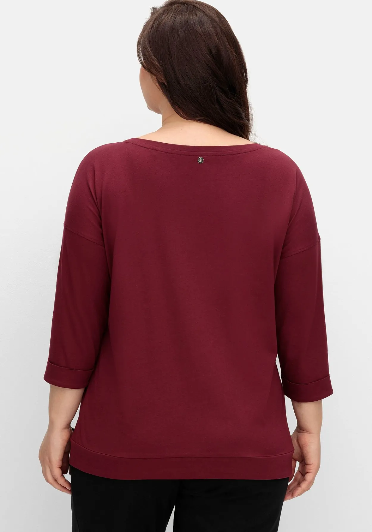 Oversized-Shirt mit Bindeband am Saum<sheego Online