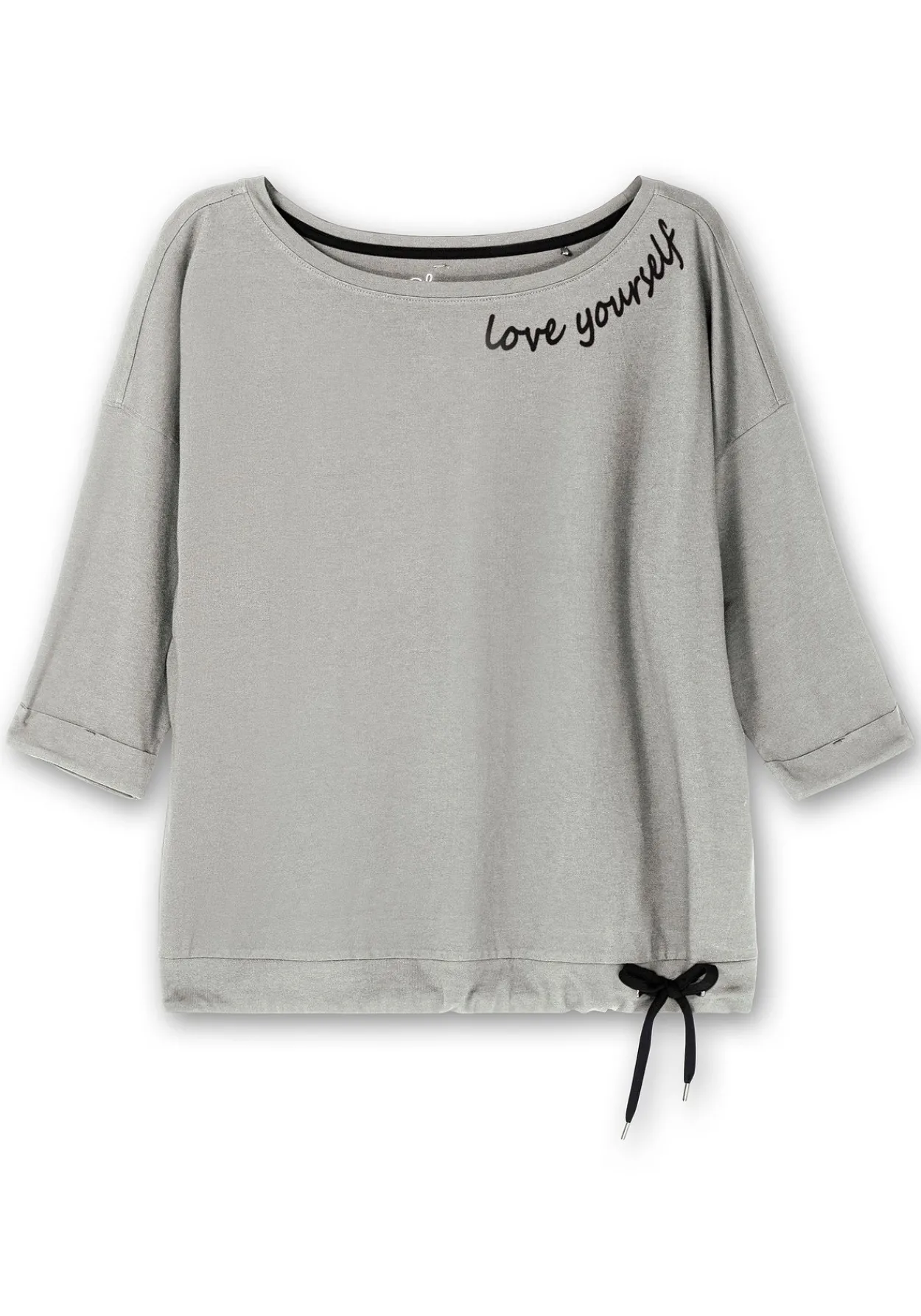 Oversized-Shirt mit Bindeband am Saum<sheego Best