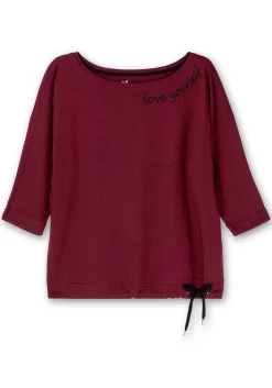 Oversized-Shirt mit Bindeband am Saum<sheego Online