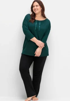 Oversized-Shirt mit Bindebändchen<sheego Hot