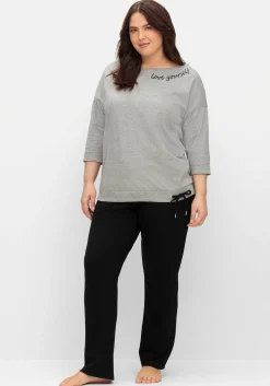 Oversized-Shirt mit Bindeband am Saum<sheego Best