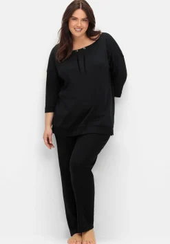 Oversized-Shirt mit Bindebändchen<sheego Outlet