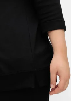 Oversized-Shirt mit Bindebändchen<sheego Outlet