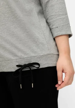 Oversized-Shirt mit Bindeband am Saum<sheego Best
