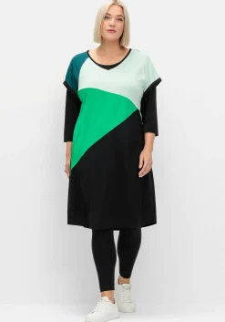 Oversized-Shirtkleid mit Grafikprint vorn<sheego New