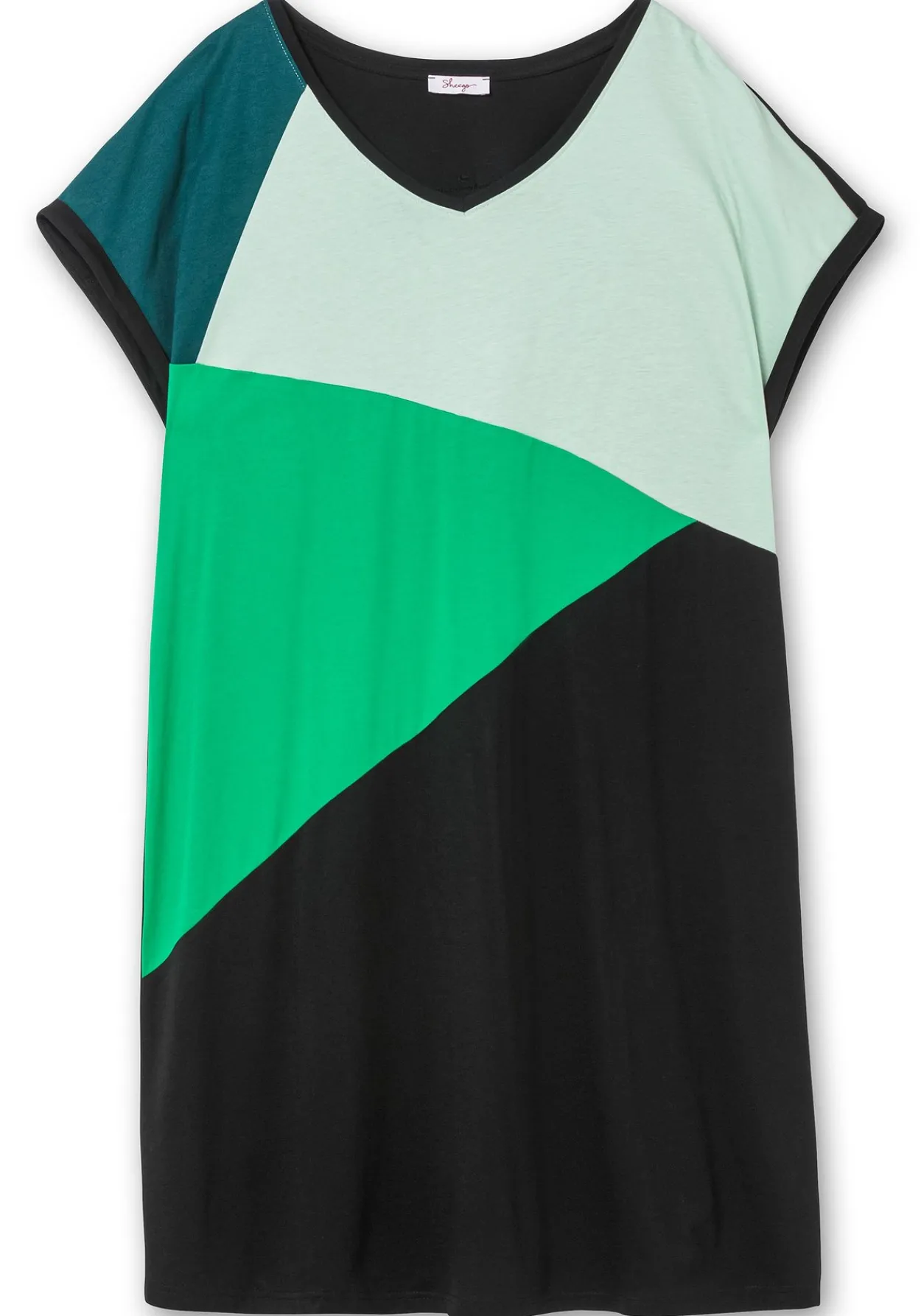 Oversized-Shirtkleid mit Grafikprint vorn<sheego New