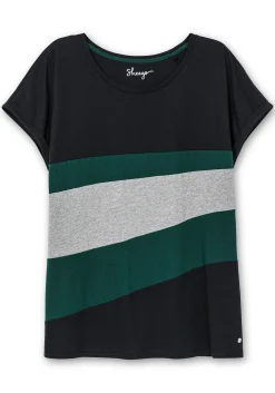 Oversize-Shirt in Colourblocking-Optik<sheego New