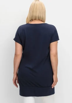 Oversize-Shirt mit breitem Saumbündchen<sheego Discount