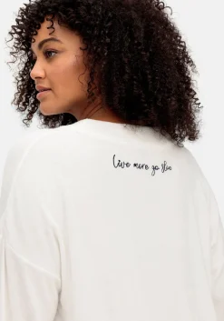 Oversize-Sweatshirt mit Stickerei hinten<sheego by Joe Browns Outlet