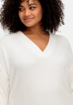 Oversize-Sweatshirt mit Stickerei hinten<sheego by Joe Browns Outlet