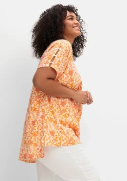 Oversize-Tunika mit Cut-outs an den Ärmeln<sheego Discount
