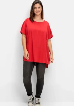 Oversize-Tunika mit geschlitztem Ärmel<sheego Outlet