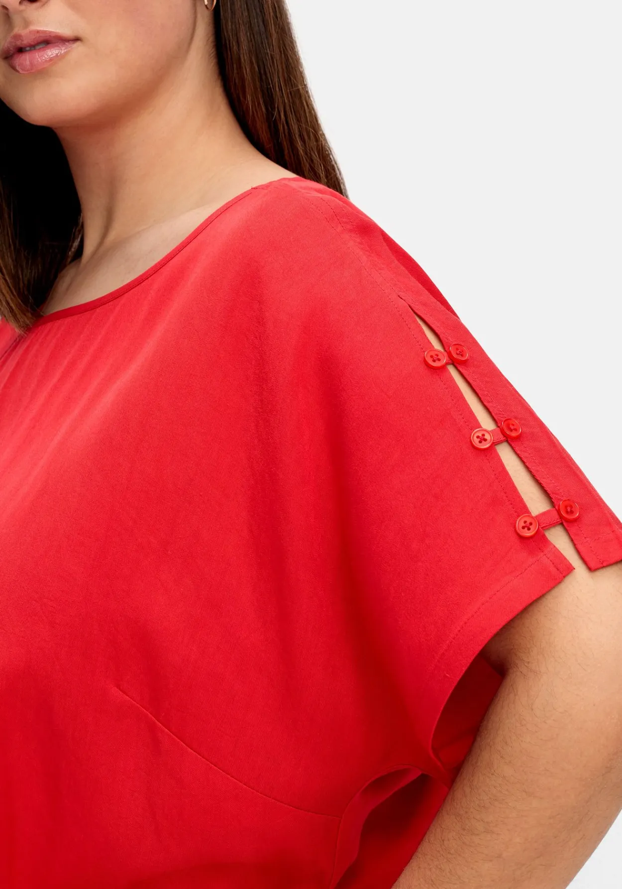 Oversize-Tunika mit geschlitztem Ärmel<sheego Outlet