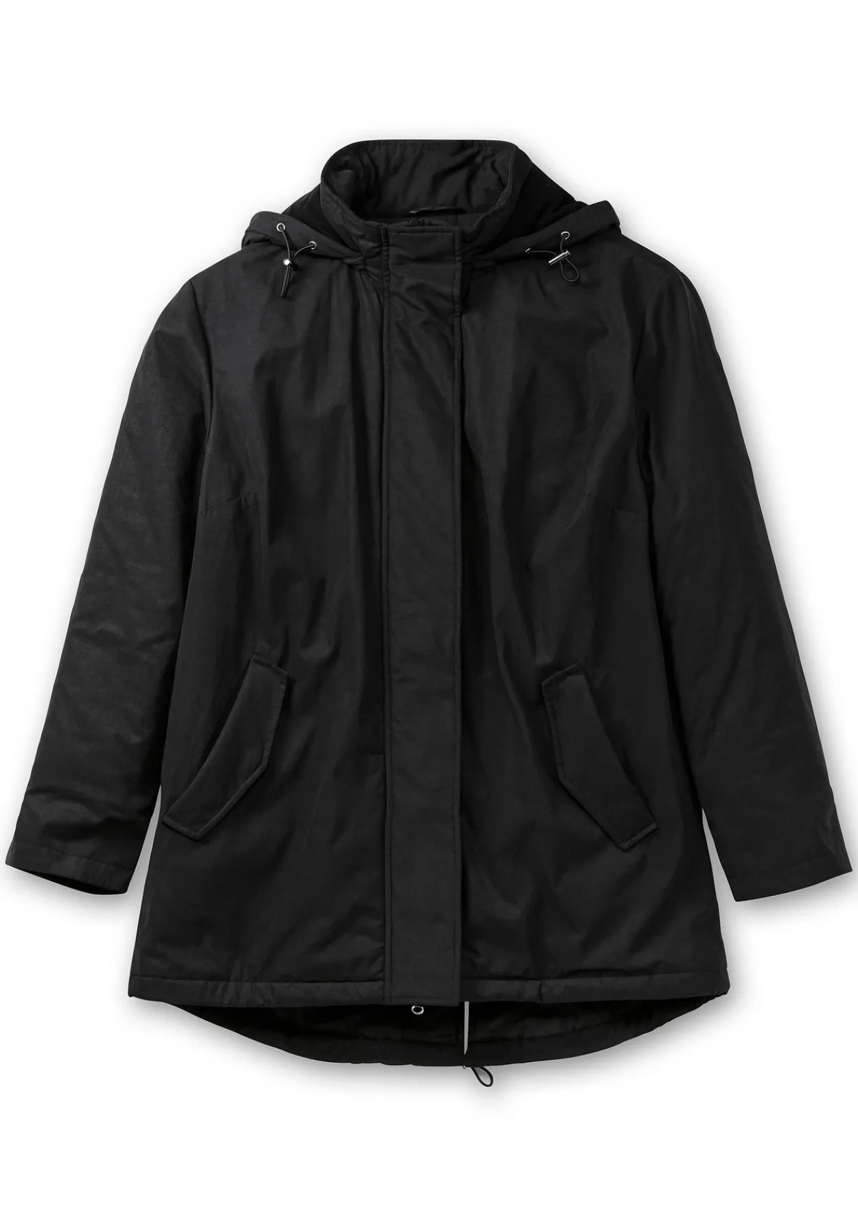 Parka mit gefütterter Kapuze und 2-Wege-Zipper<sheego Best