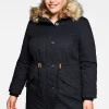 Parka mit Kapuze und Teddyfutter<sheego Sale