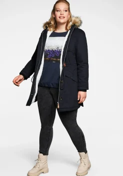 Parka mit Kapuze und Teddyfutter<sheego Sale