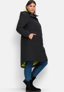 Parka mit Kontrastfutter, wasserabweisend<sheego Hot