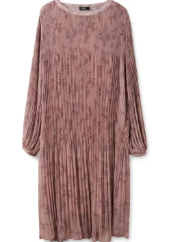 Plissiertes Chiffonkleid mit Alloverdruck<sheego Hot