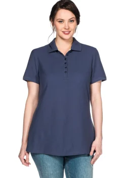 Poloshirt mit kurzem Arm, in Piqué-Qualität<sheego Outlet