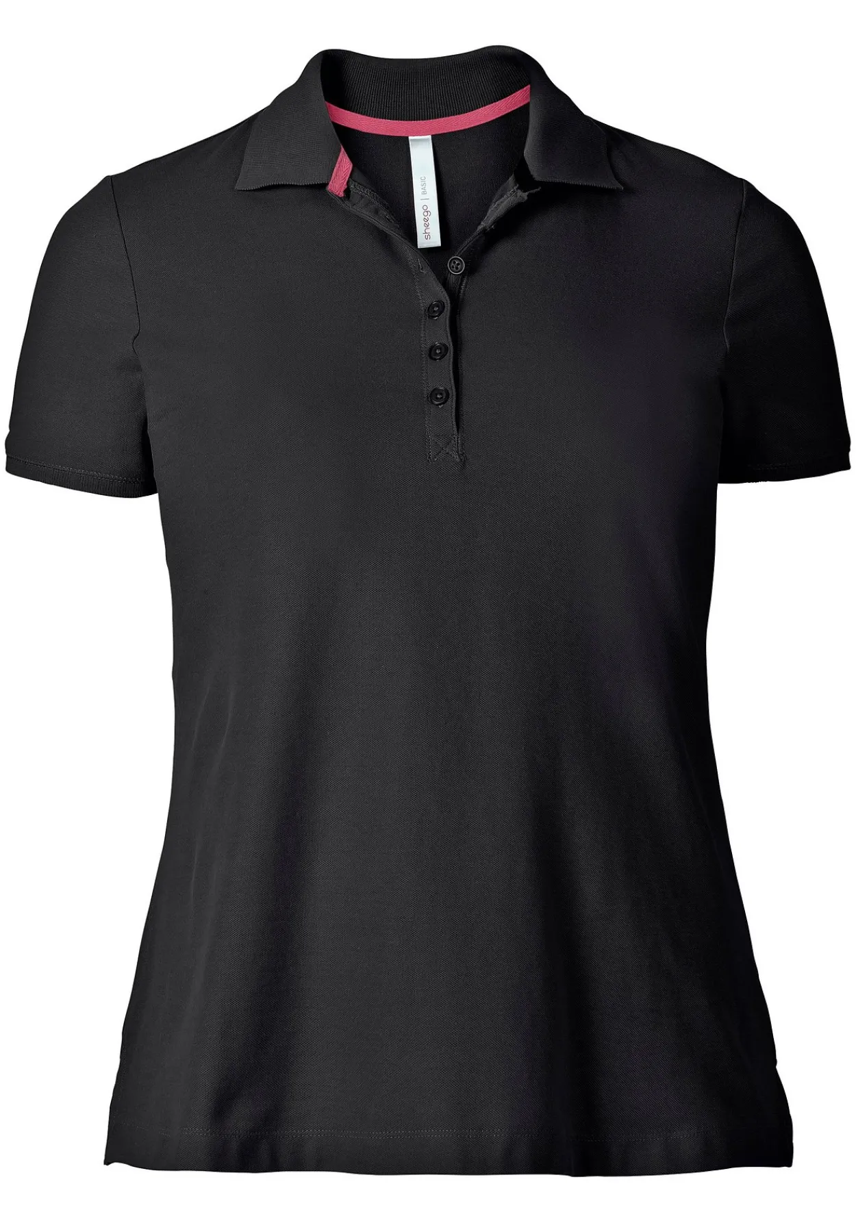 Poloshirt mit kurzem Arm, in Piqué-Qualität<sheego Discount
