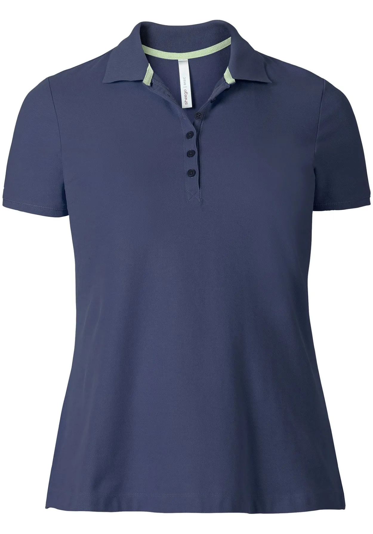 Poloshirt mit kurzem Arm, in Piqué-Qualität<sheego Outlet