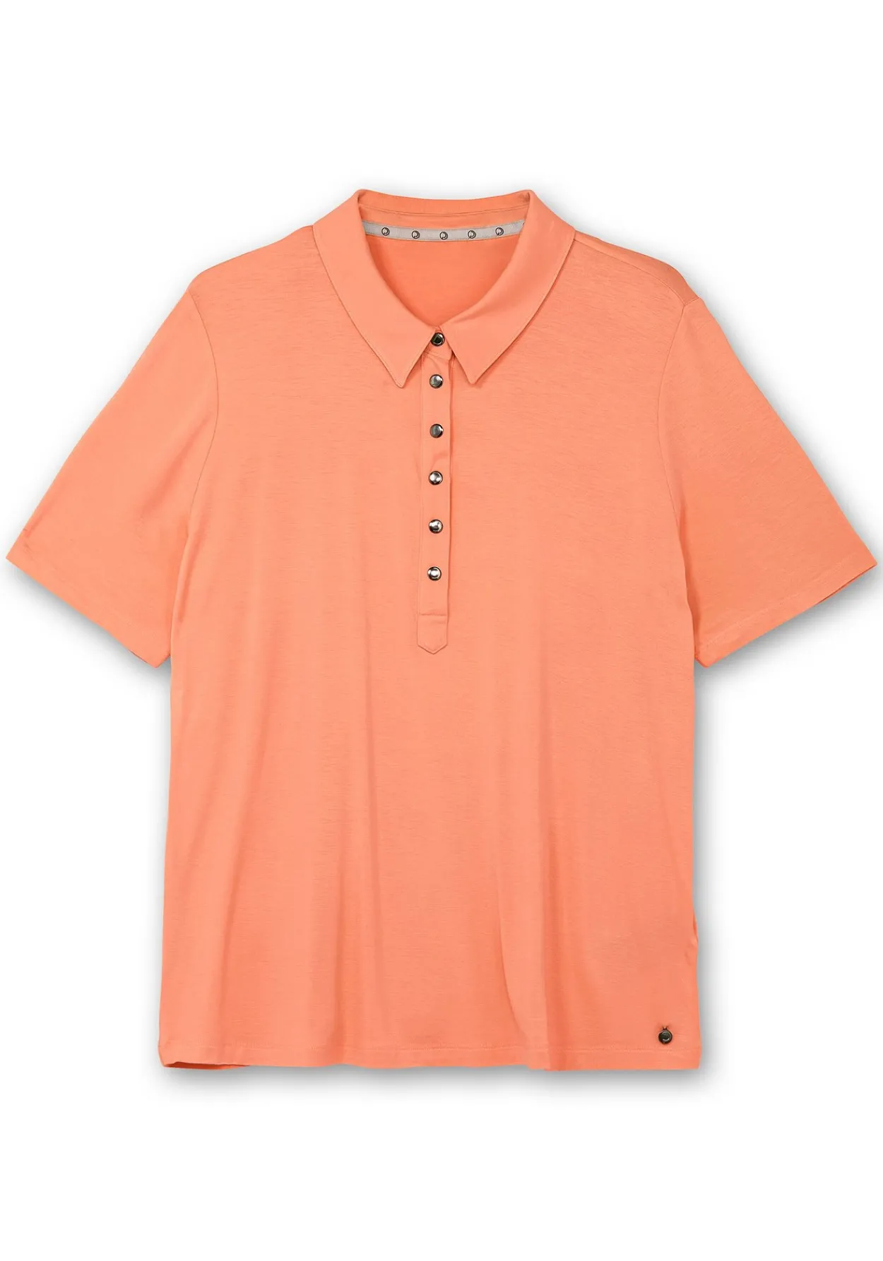 Poloshirt mit Metall-Druckknöpfen<CREATION L PREMIUM Best
