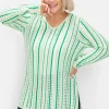 Pullover aus Ajourstrick, mit Längsstreifen<sheego Best