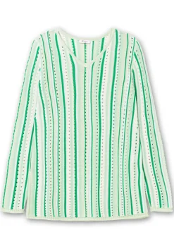 Pullover aus Ajourstrick, mit Längsstreifen<sheego Best