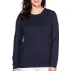 Pullover aus Feinstrick mit Rundhalsausschnitt<sheego New