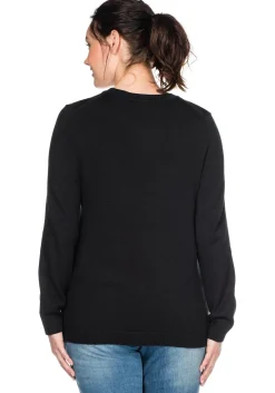 Pullover aus Feinstrick mit Rundhalsausschnitt<sheego Sale