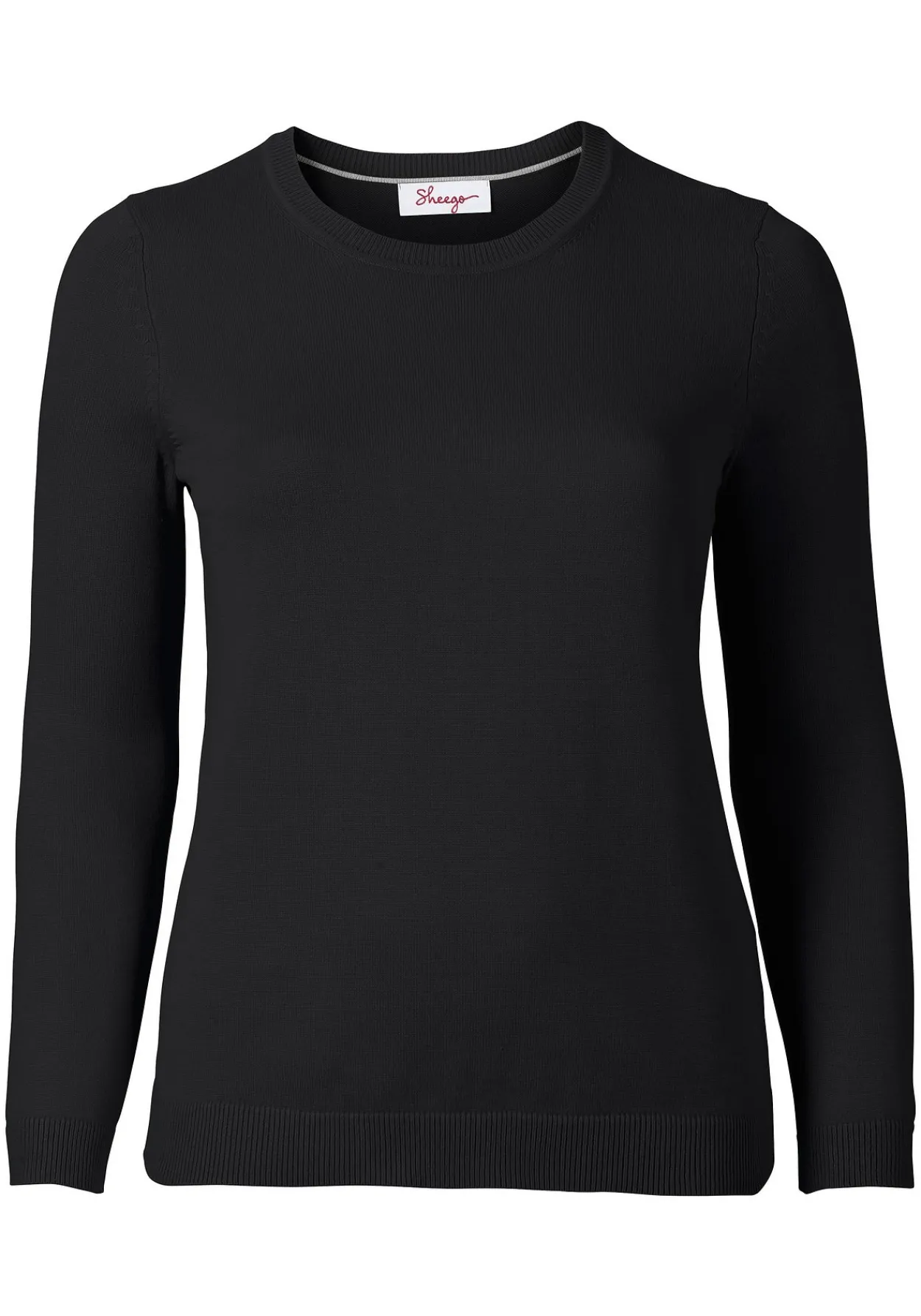 Pullover aus Feinstrick mit Rundhalsausschnitt<sheego Sale