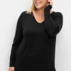 Pullover aus leichtem Strick, mit V-Ausschnitt<sheego Discount