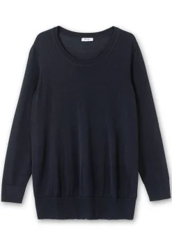 Pullover aus leichtem Strick, mit Rundhalsausschnitt<sheego Hot