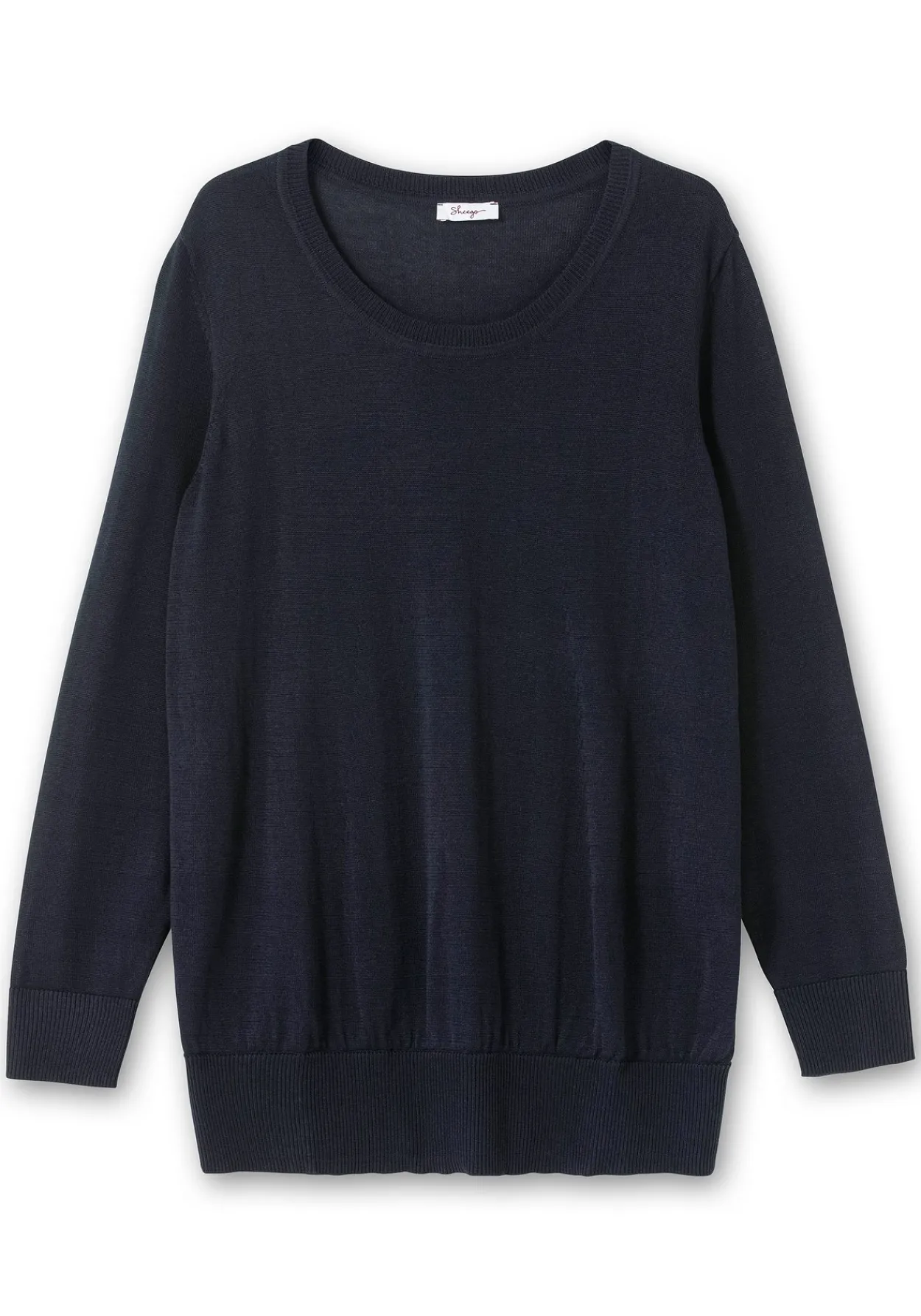 Pullover aus leichtem Strick, mit Rundhalsausschnitt<sheego Hot