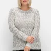 Pullover aus meliertem Effektgarn<sheego Outlet