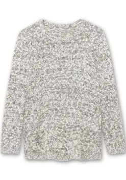 Pullover aus meliertem Effektgarn<sheego Outlet